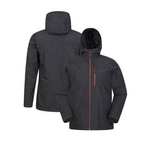 Haute qualité personnalisé hommes veste de pluie à manches longues séchage rapide élégant imperméable hiver utilisation extérieure léger fermeture éclair tissu - Product Image 1