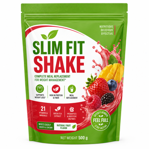 Shake protéiné faible en calories pour la perte de poids, 130 calories par portion, poudre de remplacement de repas avec minéraux essentiels - Product Image 1