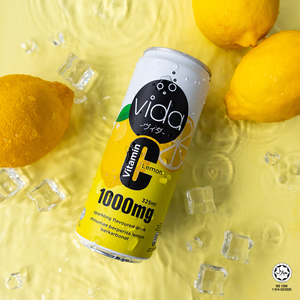 Vida <b>C</b> Halal Certified Malaysia Quench Thirst Sparkling Lemon Soda Fruity Carbonated Vitamin <b>C</b> Low-Fat 325ml Drink - Product Image 6