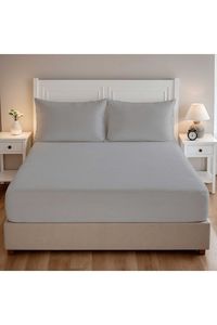 Juego de sábanas bajeras de tamaño doble (160x200)(62 "x 78") de cama suave Ropa, duradera y cómoda para un sueño nocturno perfecto - Product Image 5