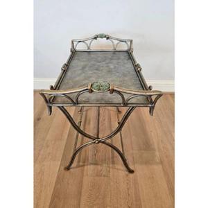 Modern Metal <b>Serving</b> <b>Tray</b> with Stand for Easy Storage with <b>Black</b> Metal Stand at Very Affordable Price - Product Image 2