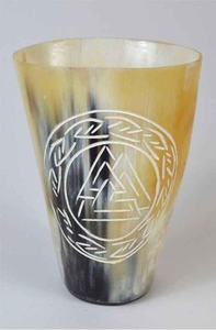 Artisanat naturel fait à la main, coupe à boire en agate sculptée à la main, verre à shot viking, coupes en corne par saniya handicraft - Product Image 6