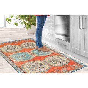 พรมพิมพ์ลายดอกไม้สีสันสดใส - ดีไซน์ทันสมัยแบบตุรกีสำหรับตกแต่งบ้าน, พรมโกเบลน - Product Image 4