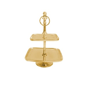 Vente chaude Personnalisé Gâteau Stand Royal Look Qualité Supérieure Conception En Relief En Métal Gâteau Plateau Stand - Product Image 4