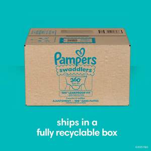 Couches Pampers - Swaddlers 360 °   Taille 3, 156 unités, jusqu'à 100 % anti-fuites, confortables et respirantes, conçues pour des changes faciles - Product Image 2