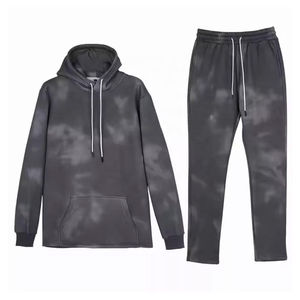 Haute qualité unisexe gris foncé lavé à l'acide pull survêtement personnalisation Logo décontracté mode tenue décontracté taille adulte bas prix - Product Image 5
