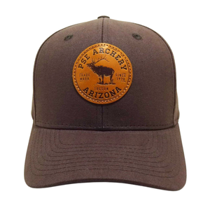 หมวกเบสบอล6แผงแผ่นหนังพิมพ์โลโก้ตามสั่งแผ่นปิดตะเข็บเทปโค้งพลาสติกแบบกระดุมแถวเดียว - Product Image 1