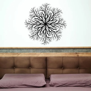 Minimal Modern Leaf Cut Wall Sculpture In Brushed <b>Bronze</b> For Sophisticated Natural Interiors - Product Image 1