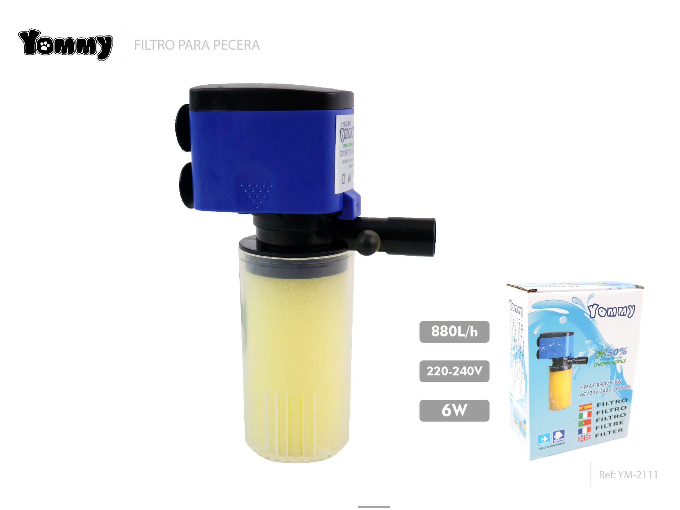 Bleu : Inter 6W 880L/H