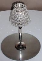 Portavelas redondo de aluminio Portavelas de metal pequeño plateado para decoración de hotel o boda en casa - Product Image 6