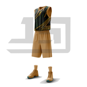 Conjunto de Pantalones Cortos de Baloncesto Sublimados Personalizados, Transpirables, 100% Poliéster, con Cordón Ajustable, Unisex para Adultos - Product Image 3