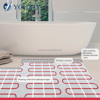 Facile à installer Système de chauffage par le sol radiant électrique sous le carrelage avec thermostatique contrôlé par WiFi