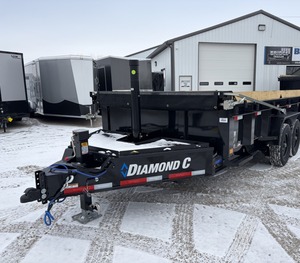 Remolque de Volteo de Perfil Bajo Diamond C LPD 14, Remolque de Volteo Hidráulico de Eje Tándem de 14 Pies |   Transporte de Materiales y Construcción de Alta Resistencia - Product Image 2