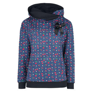 Ensemble de sweat à capuche en coton décontracté pour femmes avec logo personnalisé automne mode solide motif polaire survêtement tenue col à capuche Look d'hiver - Product Image 1