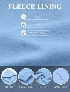 Pullover Hoodie Men Winter Wear Regular Fit 100% Cotton <b>Fleece</b> Quick Dry Breathable <b>Thick</b> Warm Custom Streetwear Design - Product Image 4