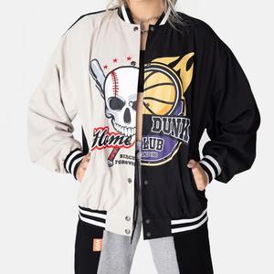 Chaqueta de invierno de secado rápido personalizada al por mayor, cortavientos de béisbol impermeable para hombre de talla grande, estilo callejero de lona - Product Image 1