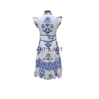 Robe longue en coton confortable et élégante pour femme, imprimé floral/uni fait main, décontractée, pour les fêtes ou le quotidien, simple, boutonnée, style doux