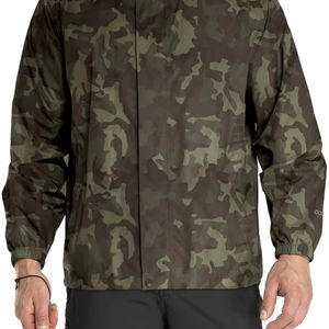 แจ็กเก็ตไนลอนปักโลโก้แบบย้อนยุคสำหรับผู้ชายเสื้อกันลมไม่มีท่อ - Product Image 2