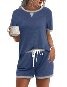 Oversized French Terry Acid Wash Distressed Embroidered Zip Up Cropped Tracksuit Two Piece Women Sweatsuit Set - Product Image 1