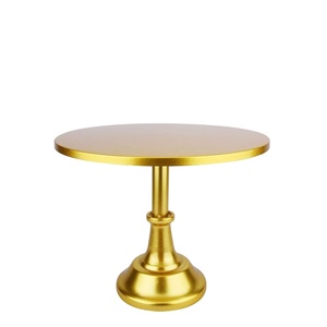 Soporte de pastel de hierro de Metal grande de alta calidad con diseño de Espinilla dorada, plato superior bonito para boda, cumpleaños y corte de pastel de fiesta - Product Image 1