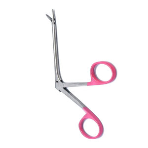 Fórceps de cocodrilo Micro Ear Premium, manijas de anillo rosa de 8,5 cm, fórceps de cocodrilo ENT faríngeo Nasal ENT - Product Image 6