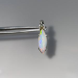 ทำด้วยมือ925เงินสเตอร์ลิงจี้โอปอลเอธิโอเปียหลายไฟเพชรเรียบวินเทจแฟชั่นคริสเตียนครบรอบโลหะผสม - Product Image 1