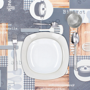 Tovaglia Antimacchia in Olio di Gomma Rotonda Ø/ 140 cm. Cuisin - Product Image 2