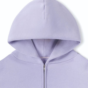 Sudadera con capucha para hombre con logotipo personalizado OEM de 400GSM de algodón Tech Fleece, sudaderas con capucha para hombre pesadas de gran tamaño y cremallera completa de calidad - Product Image 3