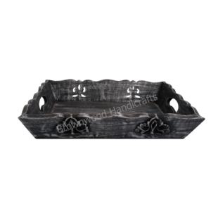 Plateau de service en bois de manguier de qualité alimentaire Design personnalisé avec poignée Plateau en bois pour la maison, le restaurant, l'hôtel et l'extérieur à l'intérieur - Product Image 6