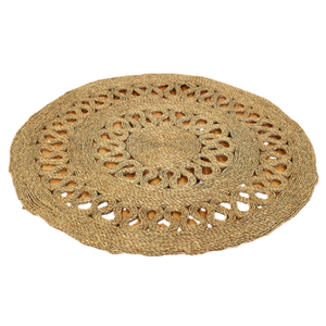 พรมผักตบชวาธรรมชาติที่ทนทานทำด้วยมือสำหรับตกแต่งบ้าน - Product Image 1