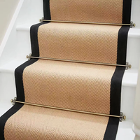 Barres de maintien de tapis d'escalier contemporaines de haute qualité avec accessoires, barres d'escalier en alliage d'aluminium