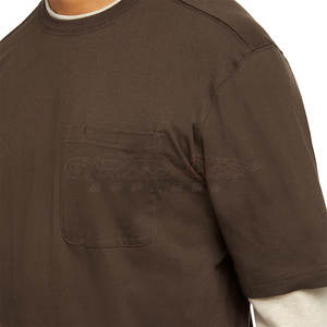 <b>Men</b> Double Layer <b>T</b> <b>Shirt</b> <b>Long</b> Sleeve 100% Cotton Casual Wear Urban Top Oversized Double Layer <b>T</b> <b>Shirt</b> - Product Image 4