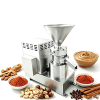 Machine à fabriquer du beurre de cacahuètes en acier inoxydable de 50 kg, broyeur de pâte de noix de taille moyenne et petite pour le marché chinois