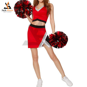 Ensemble d'uniformes de cheerleading sublimés à prix de gros, respirant, avec insert en maille extensible, haut de cheerleading - Product Image 1