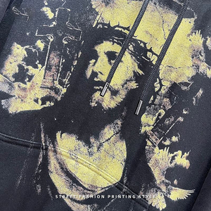 Sweats à capuche unisexes de haute qualité hommes personnalisés 3D pour sweats à capuche surdimensionnés à impression bouffante avec logo brodé en mousse printemps ODM approvisionnement - Product Image 4