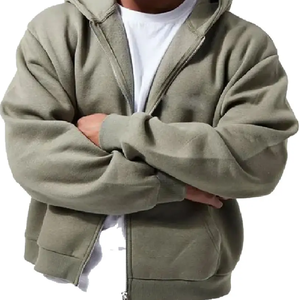 Excellente qualité hommes demi-zip thermique sweats à capuche 100% coton nouvellement conçu tricoté méthode de tissage techniques lavées - Product Image 5