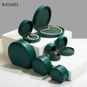 WEIMEI verde PU cuero joyero boda pendiente pulsera collar - Product Image 5