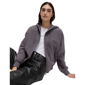 Nouveau style d'hiver, sweat à capuche zippé pour femme, coupe ample, style streetwear, double poche, sweat à capuche ample pour femme - Product Image 1