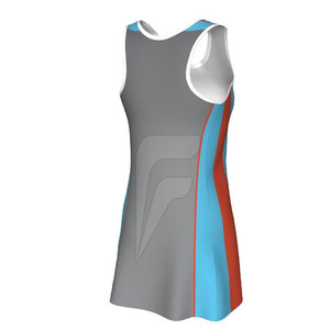 Maillot de netball personnalisable de haute qualité en stock avec design unique, 100 % polyester, respirant et à séchage rapide - Product Image 3