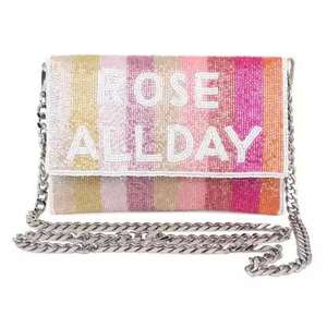 Pochette de fête perlée à la main de luxe embellissement de bouteille de Champagne élégant Style d'amour romantique taille de couleur personnalisable pour - Product Image 6