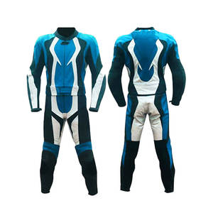 All Weather Printed Breathable Heavy Duty Full <b>Body</b> <b>Leather</b> Motorbike <b>Suit</b> for Men - Product Image 5