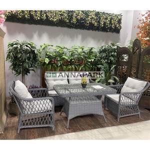 Annapark Bahama Rattan Balcony Garden 2-Seat Sofa and Table Set - Product Image 2