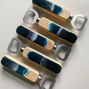 Excellent Wood & Resin Bottle Opener Custom Bar <b>Table</b> Bottle Opener Round Crafts Top Selling Sale - Product Image 3
