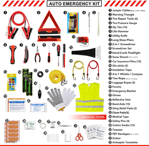 Vente chaude <span class=keywords><strong>Auto</strong></span> Voiture Hors Route Réflecteurs Outil D'urgence Trousse De Sécurité De Premiers Secours Route pour <span class=keywords><strong>Sos</strong></span> Réparation Assistance Voiture Outils Kit - Product Image 3