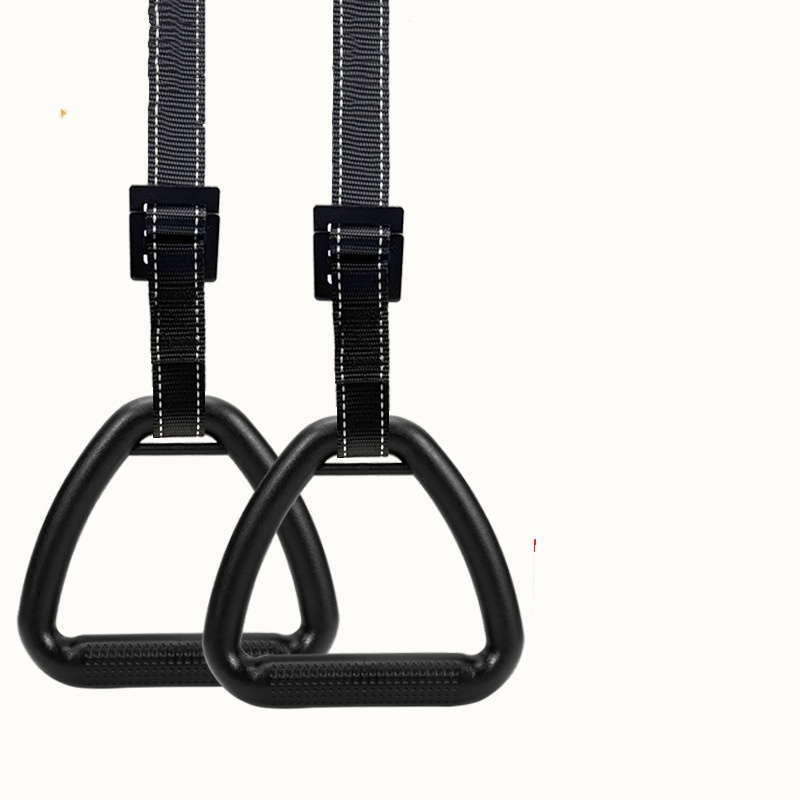 2 anneaux de suspension / double boucle / noir