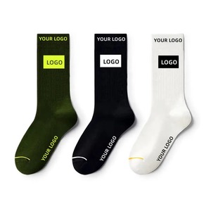 Fabricante de Pakistán, venta al por mayor, logotipo personalizable, deportes, acanalado, puro algodón, hombres, mujeres, equipo de punto, calcetines personalizados, calcetines atléticos - Product Image 1