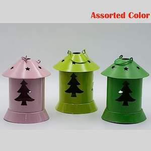 Lanterne suspendue en forme de cabane de haute qualité décors de Noël antiques hôtels restaurants fêtes fournisseur de fabricant en gros - Product Image 3