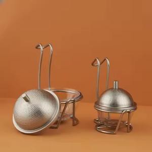 Bol de service noir avec couvercle et motif Minakari pour cuisine ou hôtel, idéal pour les mariages au Moyen-Orient - Product Image 5