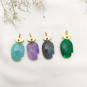 Pendentif améthyste sculptée à la main 21x14mm plaqué or 925 argent Marquise Citrine Collet Set bijoux en gros breloque pendentif en pierres précieuses - Product Image 4