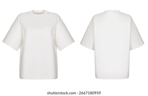 เสื้อยืดทรงหลวมสไตล์สตรีทแบบไหล่ตก - Product Image 3